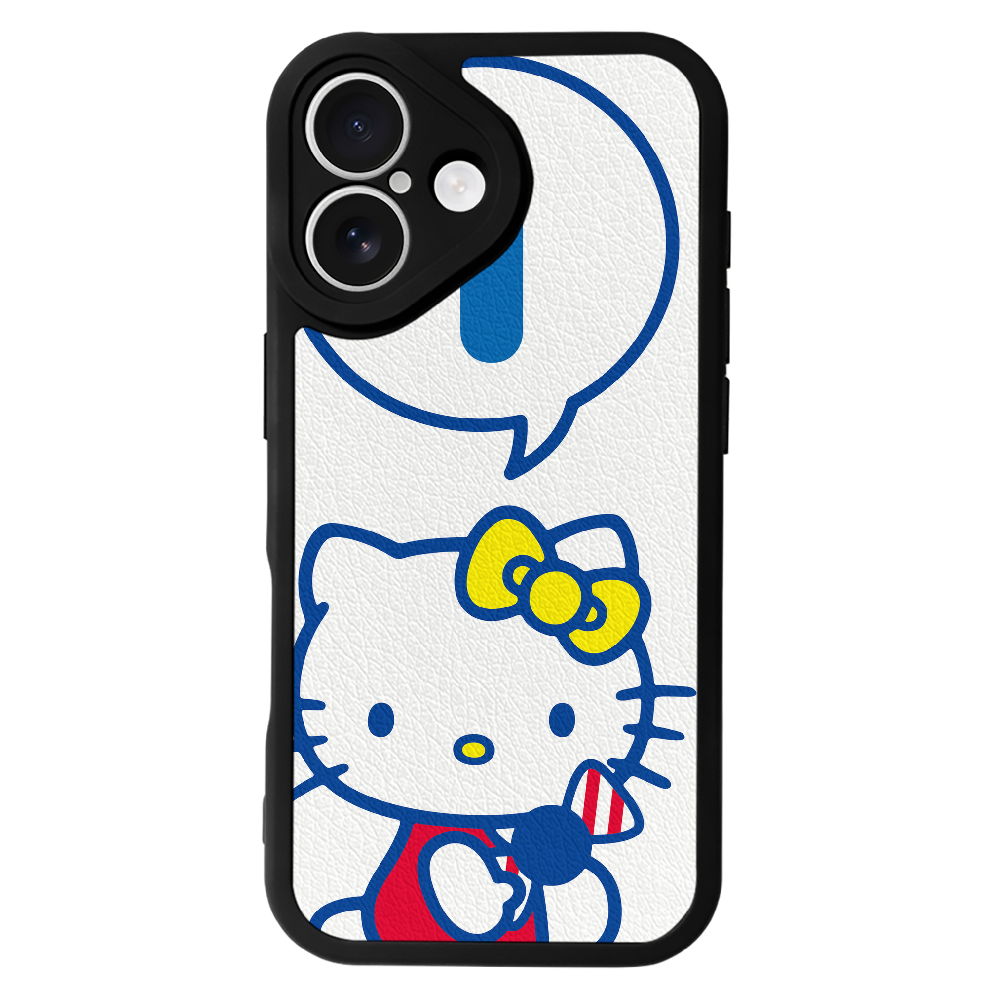 （画像用） Hello Kitty ハローキティ 【iPhone 16シリーズ対応】シリコンスマホケース（レザー調） 材質：シリコン